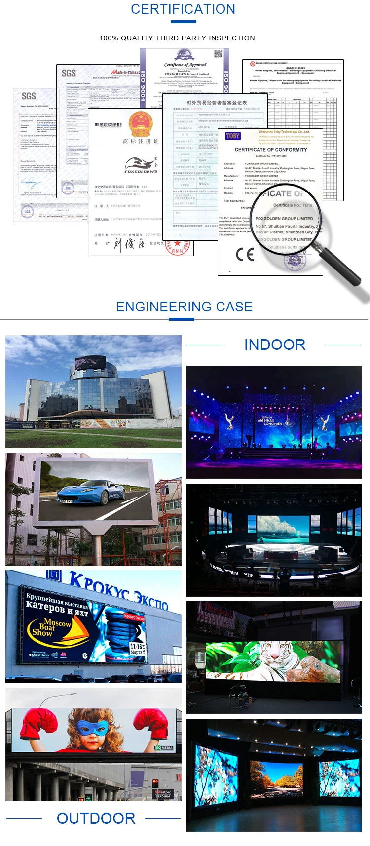 Outdoor Full Color P3 P4 P5 P6 P8 P10 Digital Indoor Flexible Rental Advertising Video Wall Price Sign LED Billboard Display Screen